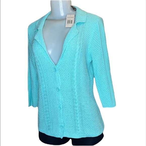 Heather B Cardigan Sweater Deep V a size S - Picture 1 of 8